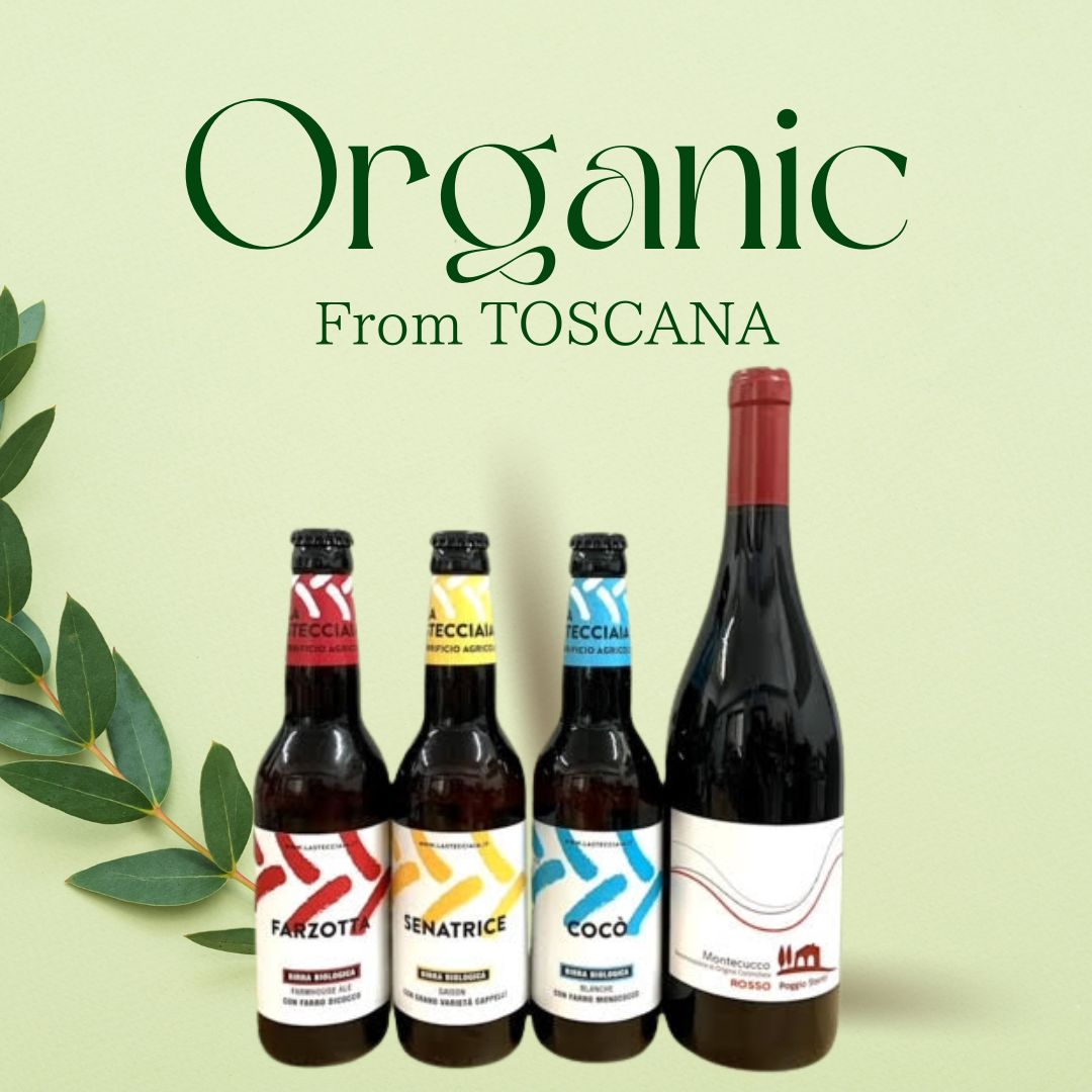 【Poggi Stenti&La Stecciaia】オーガニックセット(ワイン1本&ビール3本)