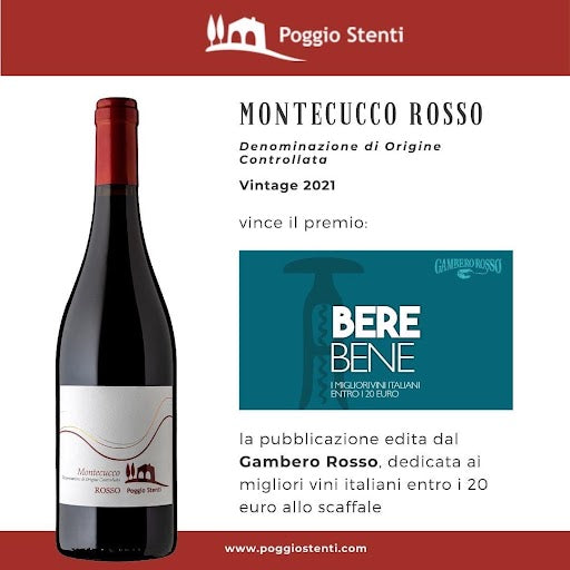 【Poggio Stenti 】赤ワイン　Montecucco Rosso DOC